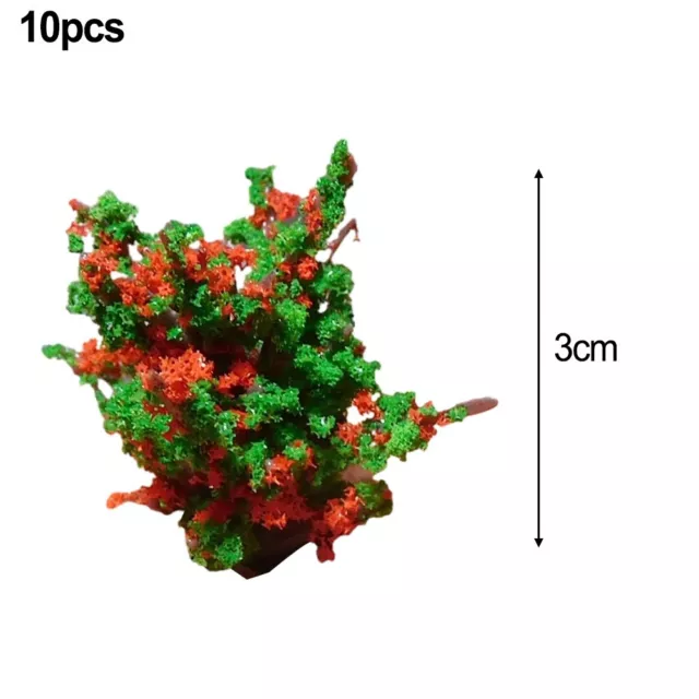 Eisenbahnen Gebüsch Grün Künstlich Modell Plastik Sträucher Teile Züge