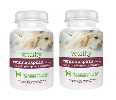 Vetality Canine Aspirin Chewable Tablets  Free Shipping