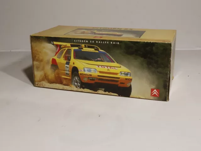 CITROËN ZX Rallye Raid jaune 1/18 SOLIDO voiture miniature collection