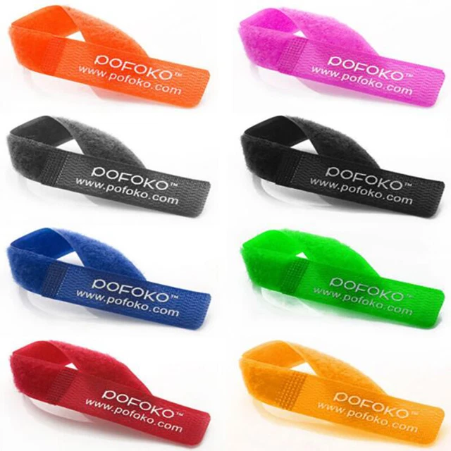 Hook And Loop Cable Ties Reusable Straps Tidy Strap Various Colours 20mm*185mm