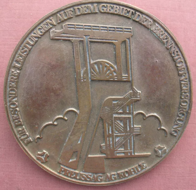 Bergbau Bronze- Medaille Preussag mit Nordschacht Ibbenbüren