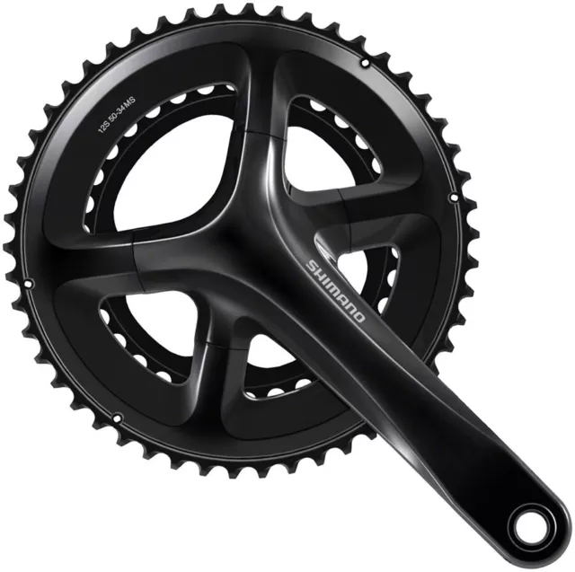 Shimano 105 FC-RS520 Crankset - 165mm 12-Speed 50/34t 110 Asymmetric BCD Hollowt