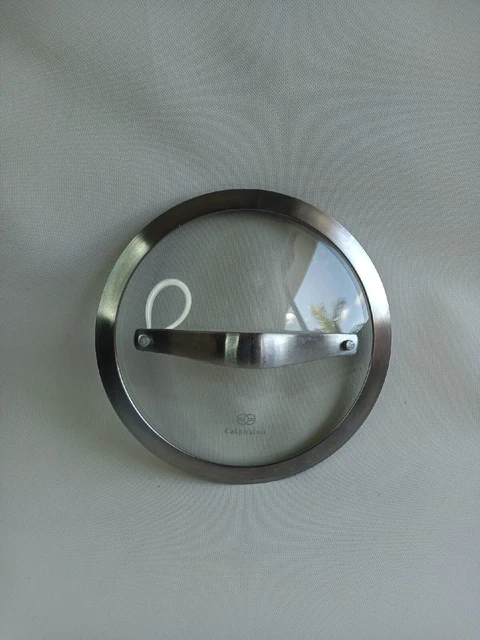 Calphalon 7 Inch Round Clear Replacement Lid, Glass and Stainless Steel