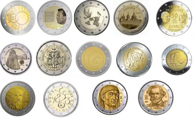 manueduc     2013   Las  20 Monedas  de  2 €  Conmemorativas  Nuevas