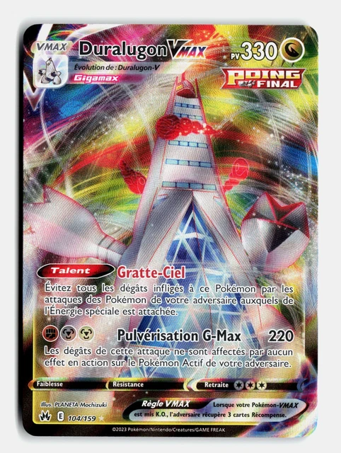 Carte Pokemon DURALUGON TG30/TG30 Vmax GOLD Epée et Bouclier 12 EB12 FR NEUF Carte Pokemon DURALUGON TG30/TG30 Vmax GOLD Epée et Bouclier 12 EB12 FR NEUF