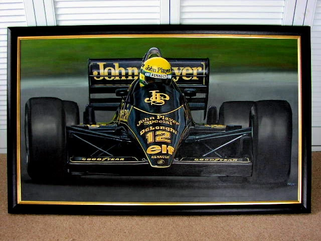 KUSTOM ART Poster Ayrton Senna Formule 1 – 40 X 30 Cm – Impression Qualité Sur Papier Couché – Décoration Murale Sans Cadre – Idéal Fan F1
