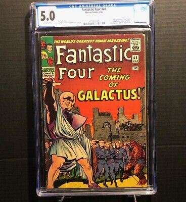 Fantastic Four #48 1966 CGC 5.0 1st Appearance Silver Surfer 1st Cameo Galactus