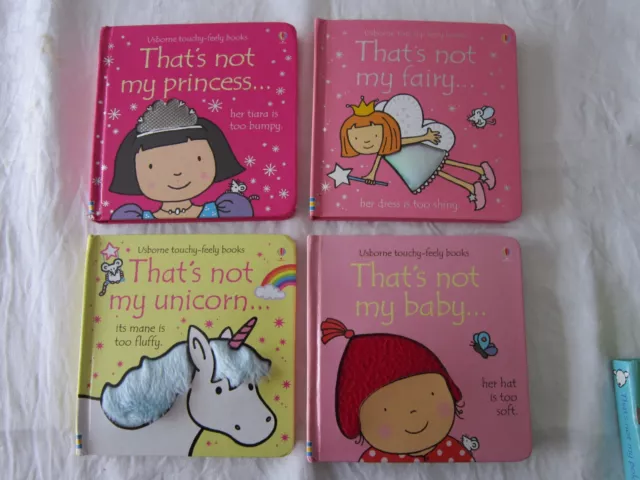 4 Thats Not My Book Bundle Unicorn Baby Fairy Princess Kids Baby Girls Touchy