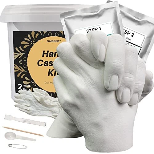 Kits de fundición a mano pareja, kit de moldeo a mano pareja regalos para ella y él