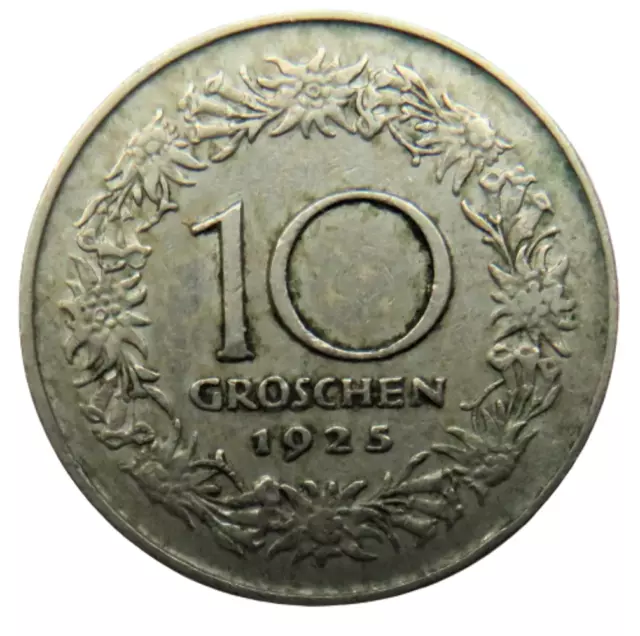 1925 Austria 10 Groschen Coin