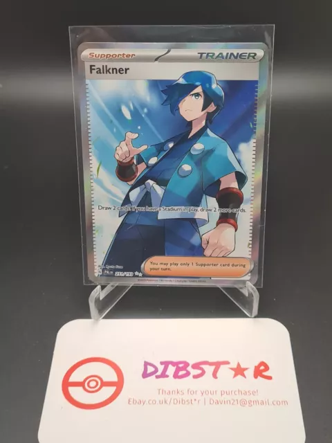 Pokemon Falkner Full Art Trainer 251/193 Paldea Evolved Mint Condition