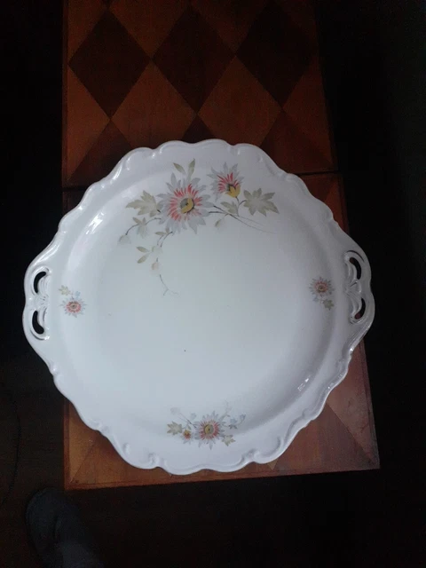 Petit Plat De Service Vintage à Anses - Céramique Ou Porcelaine Fait Main