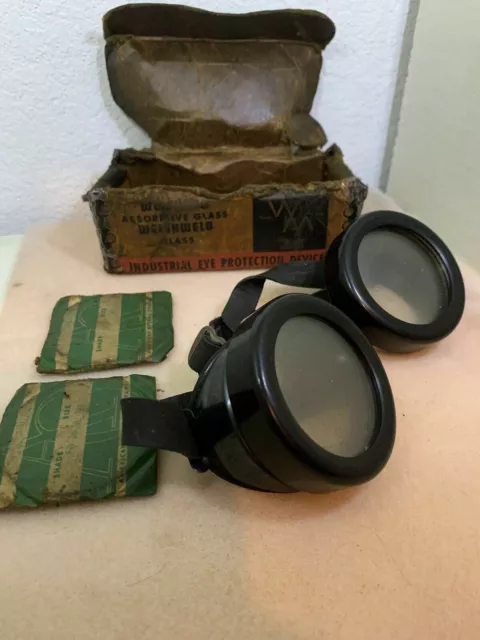 Vintage WELSHADE Brand - Safety Glasses Welding Goggles Steampunk Cosplay