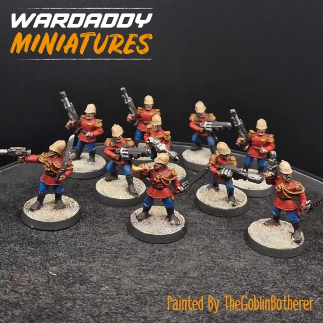 Pro Painted Warhammer 40k OOP Praetorian guard ×10 GB1 METAL imperial guard RARE