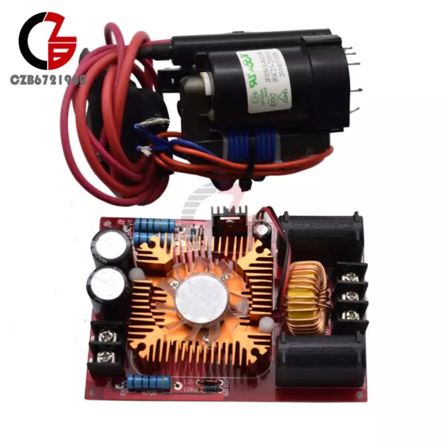 ZVS Tesla Coil Flyback Driver Power Supply Generator Board Ignition Coil Fan New