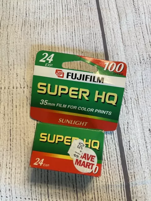 FujiColor Fujifilm Super HQ 100 24 exposure 35mm film One Expired Roll EXP 2004
