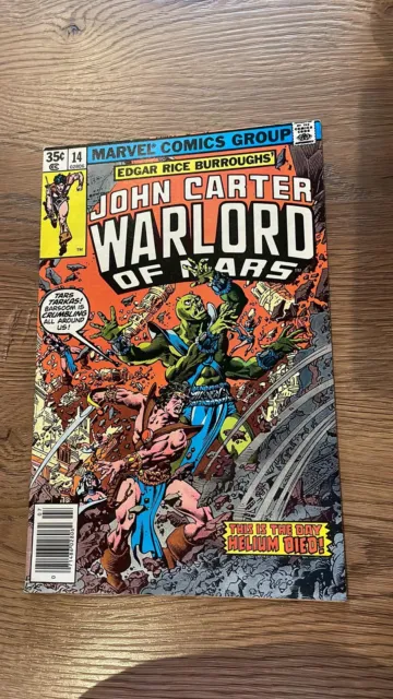 John Carter, Warlord of Mars #14 - Marvel Comics - 1978