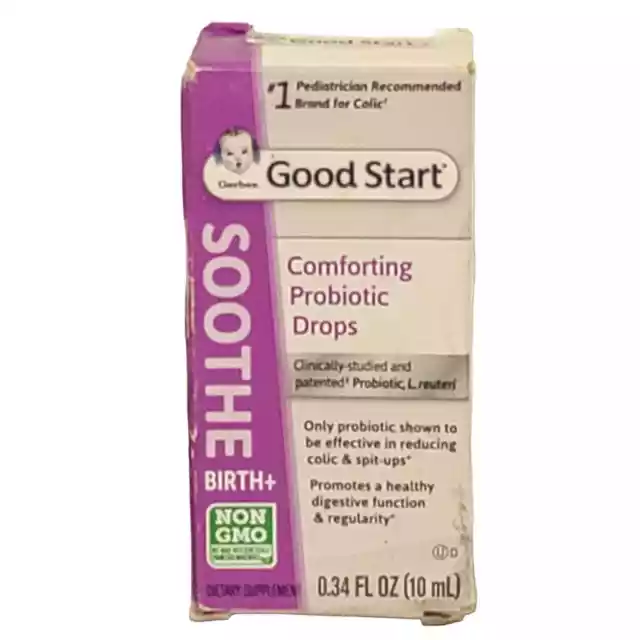 Gerber Good Start Comforting Probiotic Drops 0.34 fl oz Exp 6/24 Colic Digestive