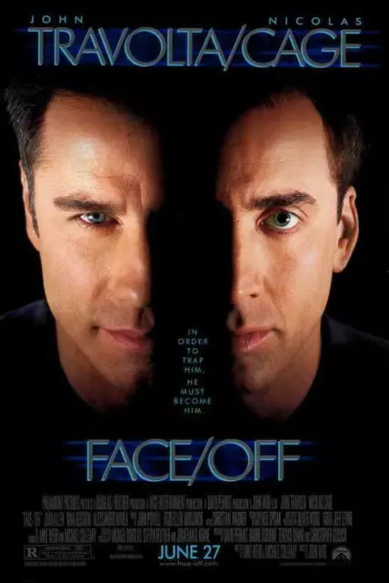 398974 Face Off Movie John Travolta Nicolas Cage WALL PRINT POSTER UK