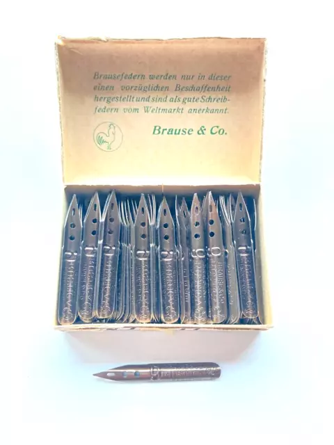 Brause & CO Iserlohn No.9 Rustica Nibs, Federn 140 Stück Schreibfedern in Box