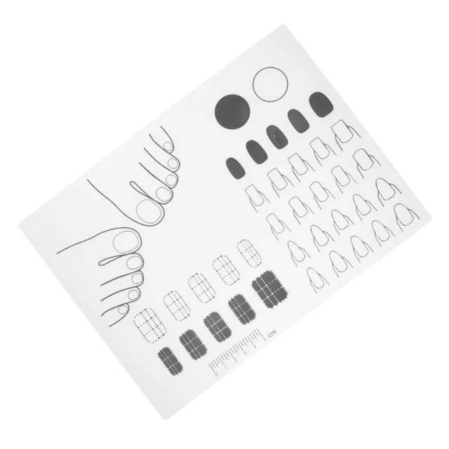 Silicone Manicure Pad Mat Nail Art Stamping Mats Acrylic Coloring