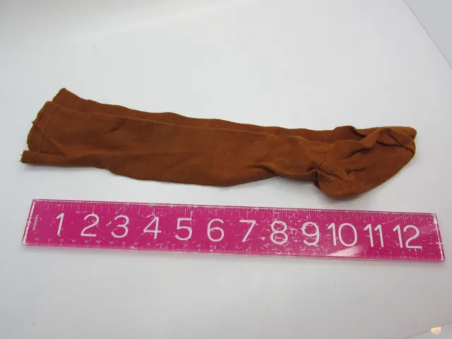 Antique Victorian Tall Cinnamon Brown Doll or Toddler Socks Stockings 12" Tall