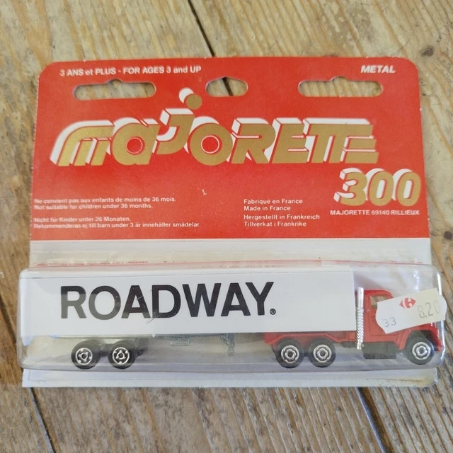 CAMION BERNARD ROUGE semi remorque container 70' Majorette 1:100