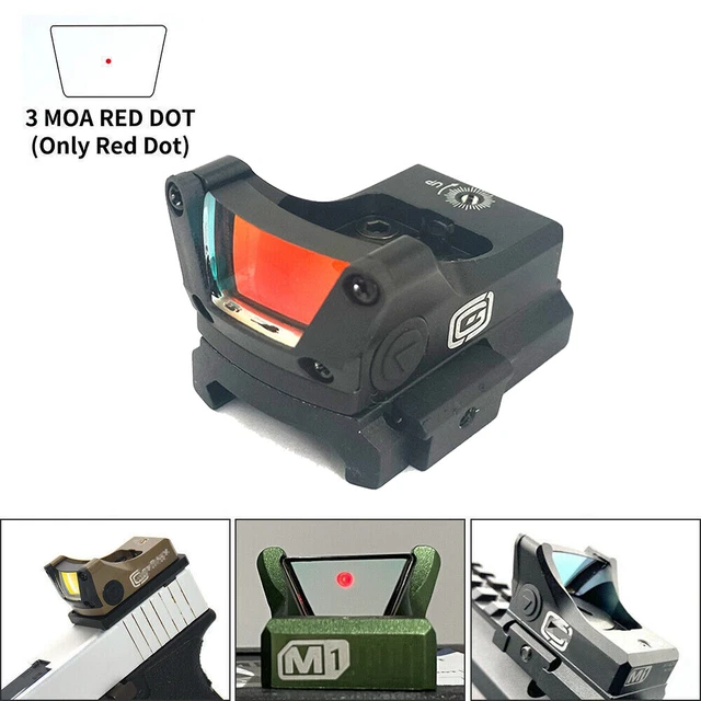 Tactical M1 Red Dot Sight 3.5 MOA Reflex Optics Sight Holographic Glock Scope US