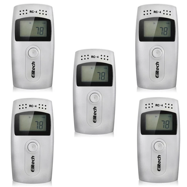 5 x ELITECH RC-4 USB data logger temperatura data logger registratore esterno SenL9P5