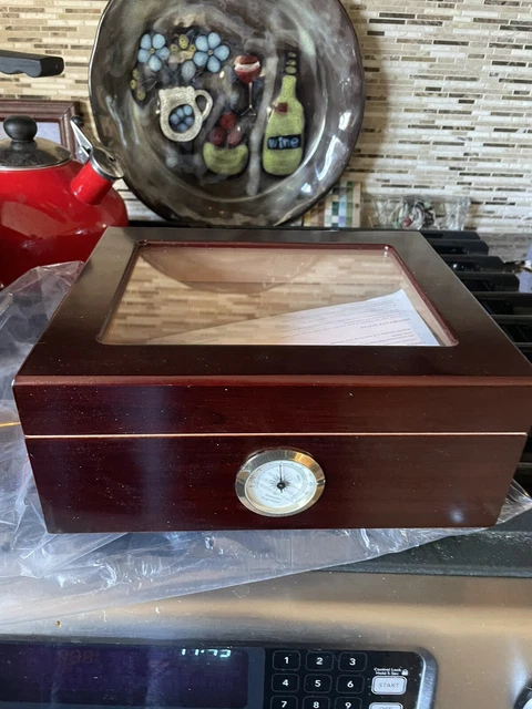 HUMIDOR HUMIDIFIER by Quality Importers Trading co. WOOD Humidor Humidifier New