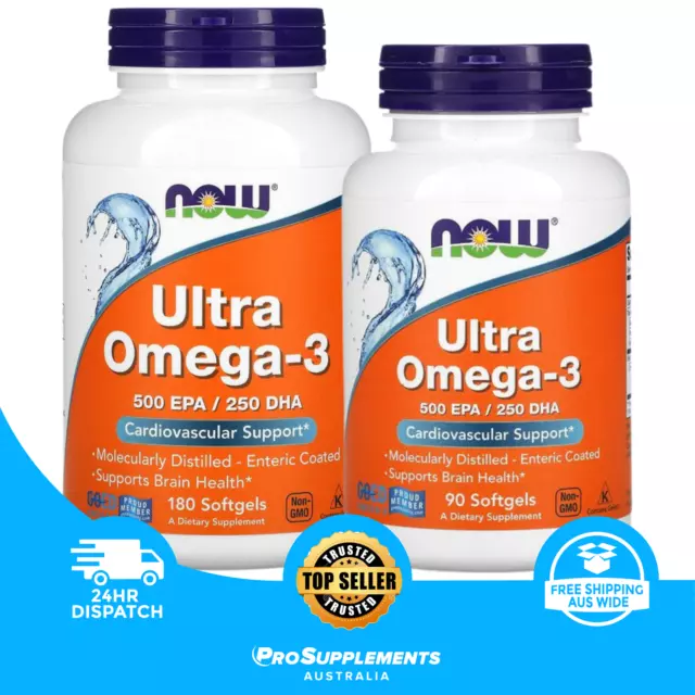 NOW FOODS Ultra Omega-3 1000 mg,  2 Sizes