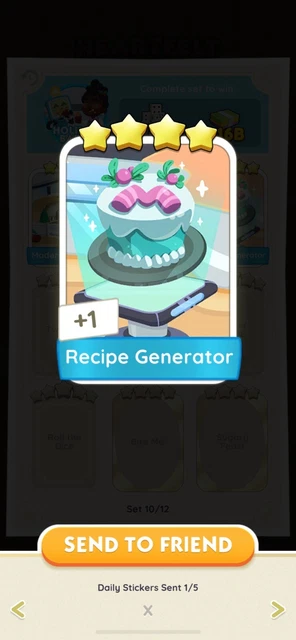Recipe Generator Monopoly GO