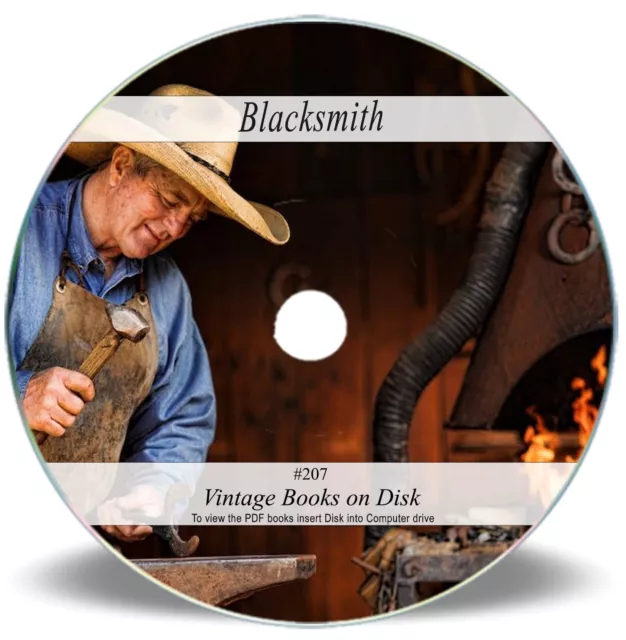 Old Blacksmith Books on DVD - Forge Training Welding Manual Farrier Anvil 207
