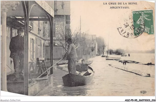 ADZP5-95-0364 - la crue de la seine ARGENTEUIL