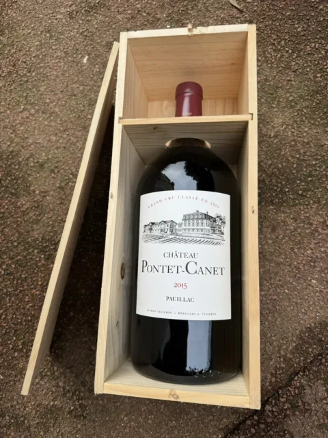 Pauillac Château Pontet Canet 2015  Cbo 1 Double Magnum Parker : 97/100 Rare !!!