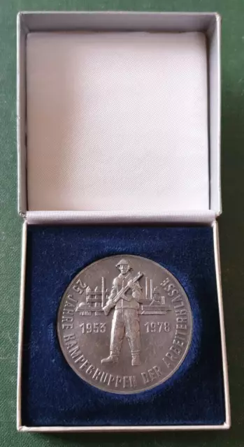 DDR Medaille NVA - 25 Jahre Kampfgruppen der Arbeiterklasse 1978