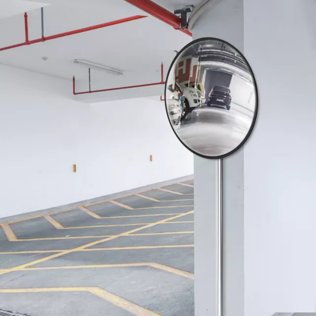 Convex Corner Mirror Free Standing Modern For Garages Warehouses Shops 18in