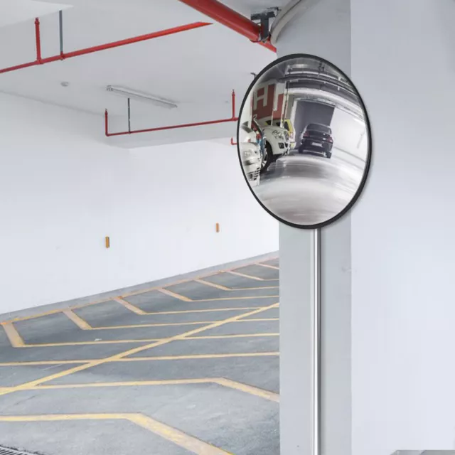 Free Standing Modern Convex Corner Mirror For Garages Warehouses Shops 18in