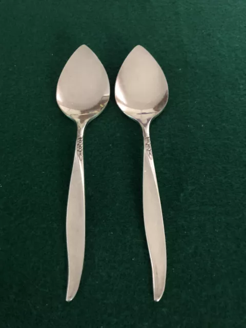 2 Oneida Community Silver Plate WINSOME Large Solid Jelly Servers 6-1/4”