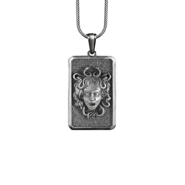 Pendentif Tête De Pharaon En Argent Massif, Bijou égyptien Vintage
