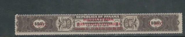 PANAMA 1915 REVENUE, IMPUESTO de CONSUMO REVALUED ovpted HABILITADA etc VF MLH