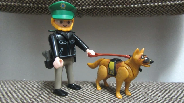 Figura Personalizzata Playmobil: Polizia Militare Tedesca Con Cane, WW2 Seconda Guerra Mondiale, Made In Spain