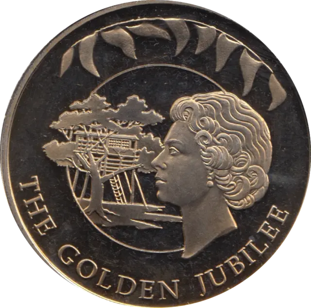 2002 Golden Jubilee 50 Pence Elizabeth II Ralkland Islands