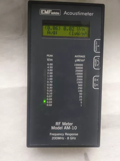 acoustimeter emf hf meter radio and microwaves  frequency