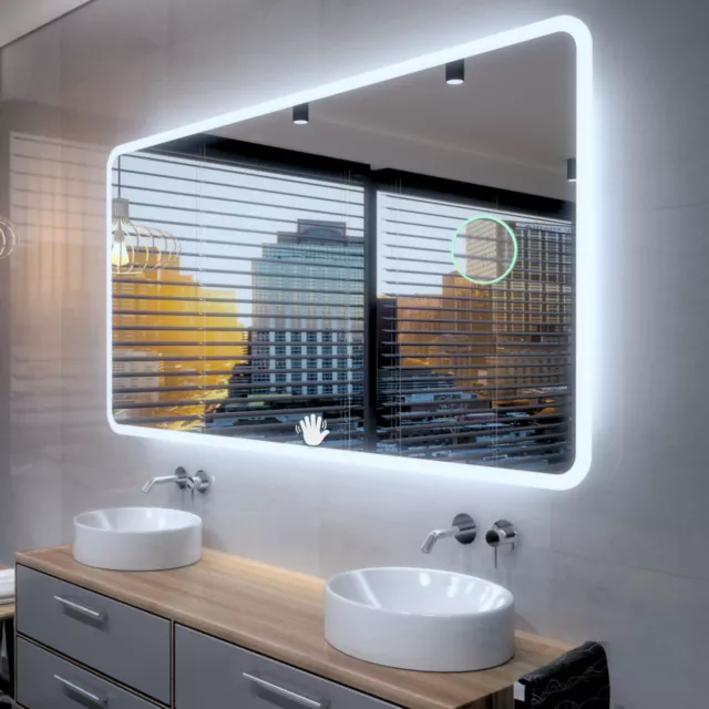 OSAKA Lumineux LED Bain Miroir De la Salle mural | grossissant | interrupteur 3