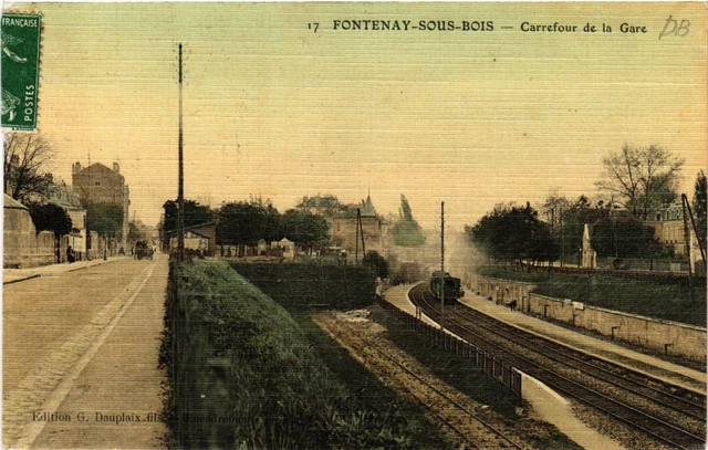 CPA AK FONTENAY-sous-BOIS - Carrefour de la Gare (659748)