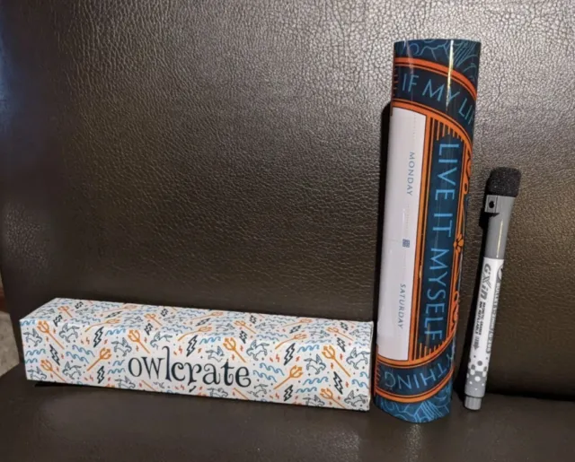 Owlcrate Book Box Percy Jackson Dry Erase Board Week
