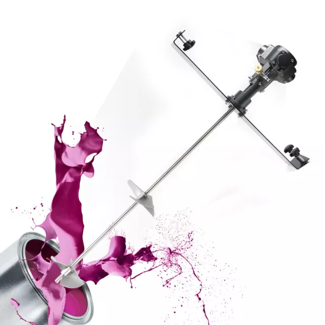 Pneumatic Paint Mixer Stand 50 Gallon For Tank Barrel Stainless Steel Agitator