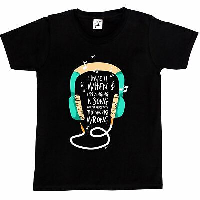 I Hate When Singing Song & Artist Gets Words Wrong Kids Boys / Girls T-Shirt
