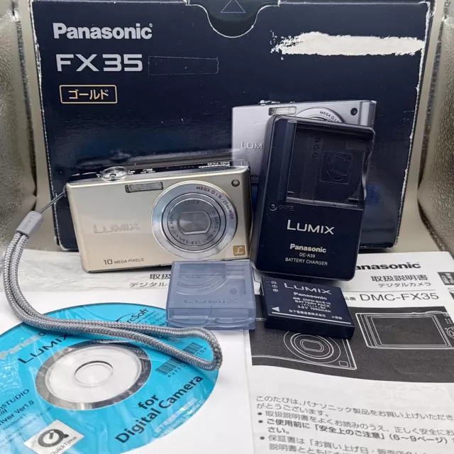 PANASONIC LUMIX DMC-FX35 Gold Digital Camera $197.74